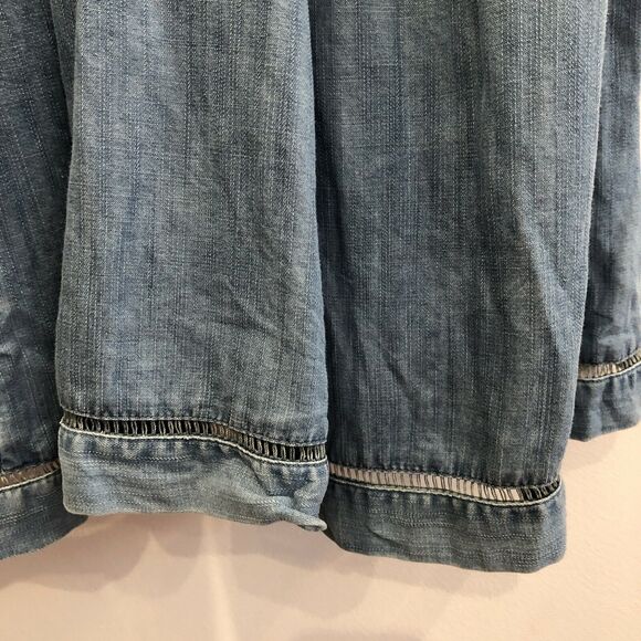 Superdry Spaghetti Strap Denim Dress w Lace Detail size L - Picture 4 of 9